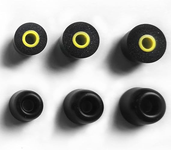 KZ FT01 Memory Foam Ear Tips 6-Pack for IEMs, S/M/L