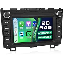 [DSP & EQ] 2+64G Roinvou Car Radio for Honda CRV 20072011, Android 15 Car Stereo Wireless Carplay, 7 inch Touch Screen for CRV Bluetooth Radio with 5GHz WiFi/GPS Navigation/Mirror Link/Backup Cam/SWC