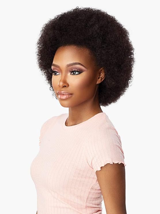 Sensationnel Instant Weave DRAWSTRING CAP 001 HALF WIG (1B Off Black)