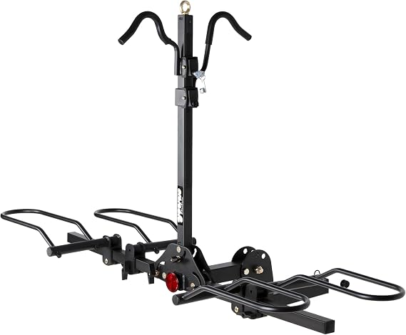 Young Bike Rack for Car, 200 lbs Capacity Hitch Mount 2-Bike Rack with Lock, Heavy Duty Carrier for Fat Tire Bikes Fits SUV Truck RV Van Trailer