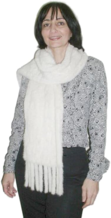 Knitted Mink Mini Shawl & Large Scarf