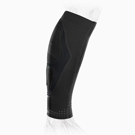 DonJoy Performance Trizone Calf Sleeve for Muscle Strains, Shin Splints, Inflammation from Overuse Injuries & Strains - 3 Zones of Compression for Athletes and Active Users, Medium