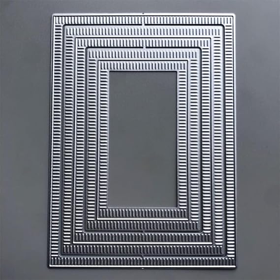 Rectangle Border Cutting Dies for Card Making Scrapbooking Metal Cutting Dies Congratulations Cutting Dies Embossing Stencils for DIY Scrapbooking Decoration Wedding Birthday Blessing Card