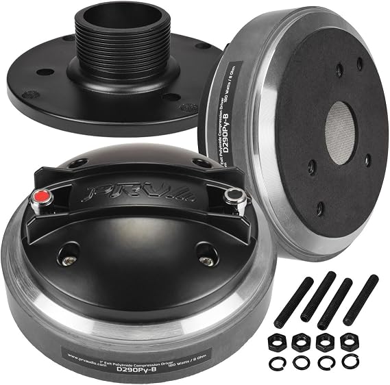 PRV AUDIO D290Py-B 1" Pro Audio Bolt-on Compression Driver 8 ohm 109dB 180 Watts 1.75" VC (Single)