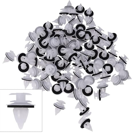 Saihisday 100PCS Door Panel Clips with Seal Ring Replacement for BMW E34 E36 E38 E39 E46 X5 M3 M5 Z3