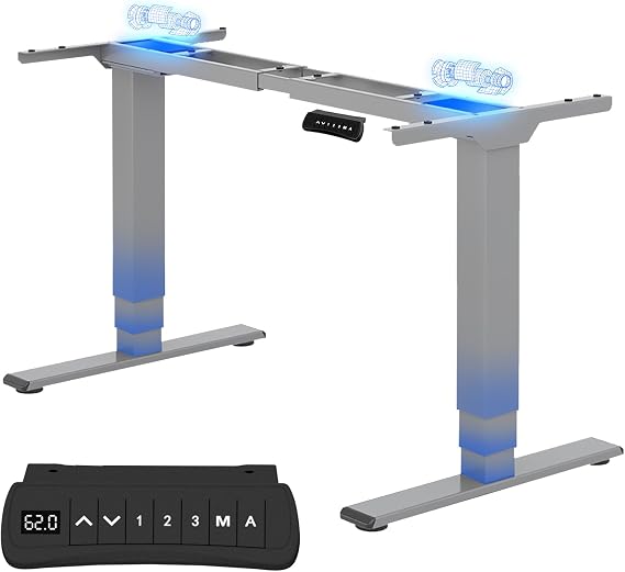 FLEXISPOT Standing Desk Frame Dual Motors 3 Stage, 160KG Heavy Duty