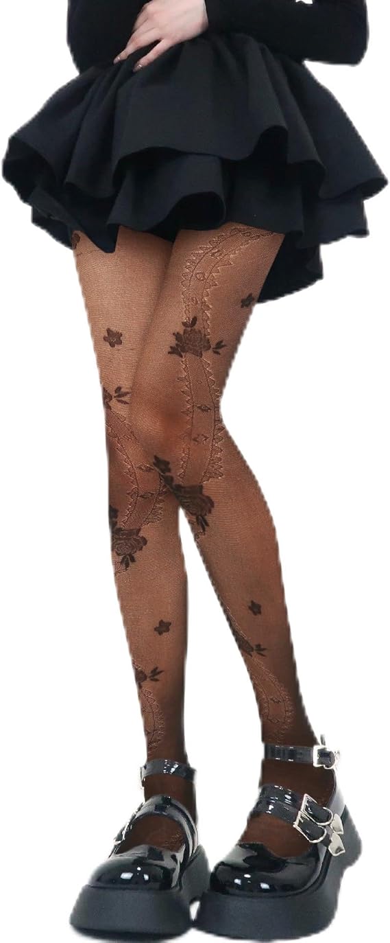 Benefeet Sox Womens Sheer Tights High Waist Sexy Lace Pantyhose Transparent Stockings Nylon Silk See Through Thin Long Socks