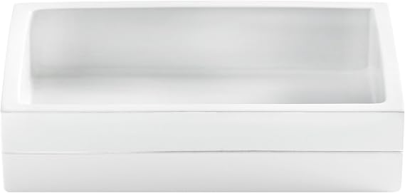 Kassatex Fine Linens ACL-SD-W Cabana Accessories Soap Dish Cabana Accessories White,Soap Dish