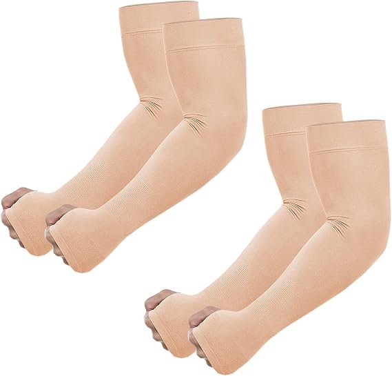Newbyinn UV Sun Protection Arm Sleeves with Thumb Hole