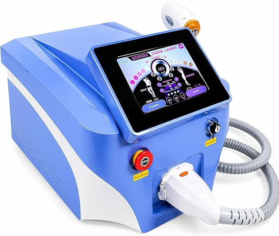 Diode Laser Hair Removal Machine, Permanent Results for Full Body Use at Home, 3 Adjustable Wavelengths for Women and Men