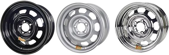 Aero 44-174055 44 Series Sport Compact IMCA Wheel, 14x7, 4x100 mm, Black