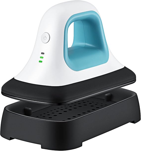 Mini Heat Press Machine for T Shirts, Easy Heat Press Printing Machine, 7" x 3.8" Portable Heat Transfer Machine for Hats Shoes Bags HTV Vinyl Projects