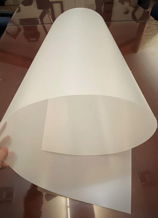 1 Flexible Translucent PE Plastic Sheet 48x24x1/30 (0.03) DIY Stencil Pattern