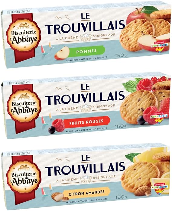 Biscuiterie de l'Abbaye Trouvillais Biscuit Trio 150g x 3