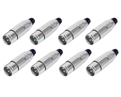 8 Switchcraft AAA3MZ 3 Pin XLR Male Mic Connector Cable End