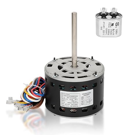 5KCP39GGZ183S Furnace Blower Motor 115V 1/3 HP 1075 RPM 4 Speed, Compatible with Carrier Bryant Payne, fit for 5KCP39GGS335S, 5KCP39GGS336S HVAC Blower Fan Motor, Includes 5 MFD Capacitor