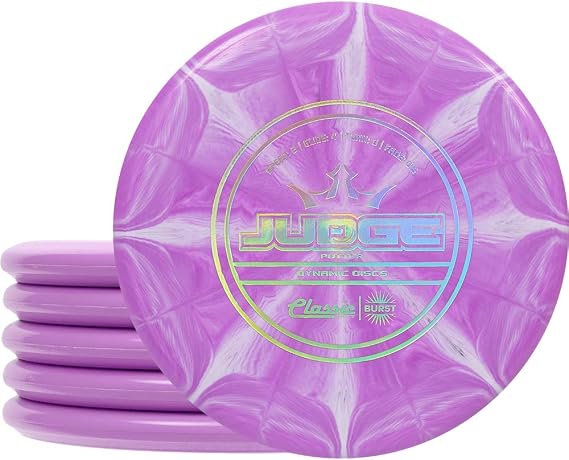 Dynamic Discs Judge Disc Golf Putter, Men and Women Frisbee Golf Putter Set, 170g+, Discs Golf Color & Stamp Will Vary, 5 Pack