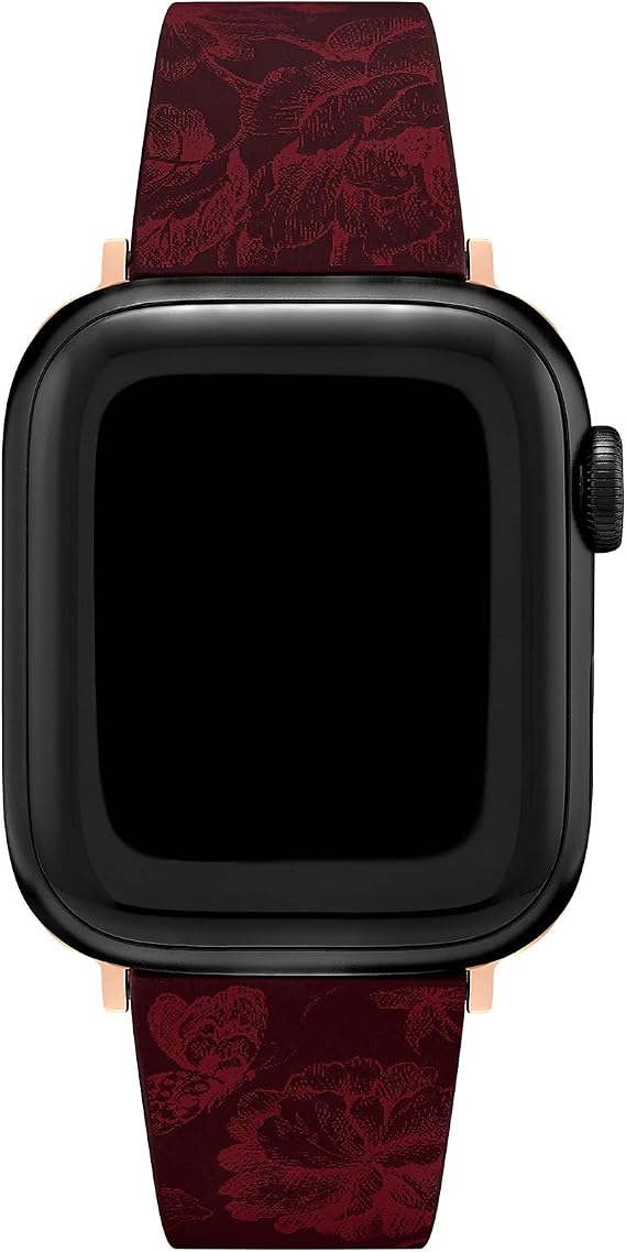 Olivia Burton Apple Watch Strap - Silicone Strap, Interchangeable Band - Compatible with Apple Watch 38mm, 40mm, 41mm - Create Your Unique Style
