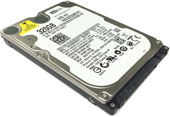 Western Digital WD3200BVVT 320GB 8MB Cache 5400RPM SATA 3.0Gb/s 2.5" Notebook Hard Drive (For PS3, PS4 & Laptop) - w/