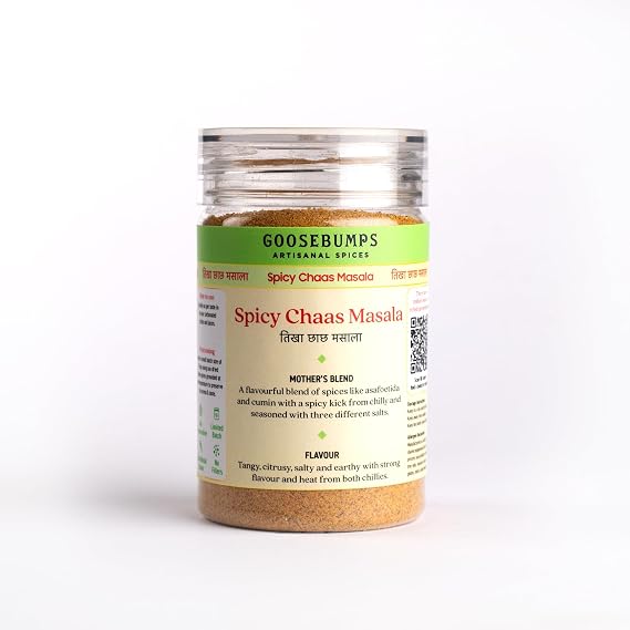 Goosebumps Spicy Chaas Masala | Buttermilk Masala | Ready To Sprinkle | Made With Aromatic Spices | 100% Natural Ingredients | No Artificial Colour & Flavour Added | 90g