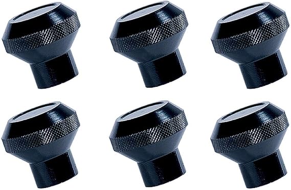 Rugged Ridge Dash Knob for Jeep CJ | Aluminum, Black | 11420.02 | Fits 1976-1986 Jeep CJ