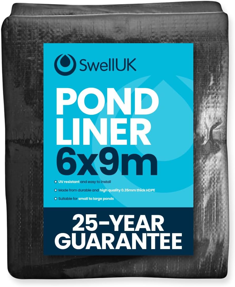 Swell 6m x 9m Pond Liner | | HDPE | UV Resistant | Garden Fish Ponds