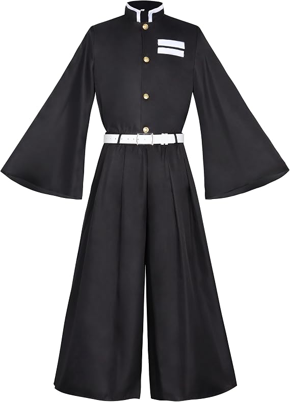 Cosplay Costume Kimono Robe Suit with Belt Full Uniform Set Unisex Christmas Outfit Anime Fans Gift