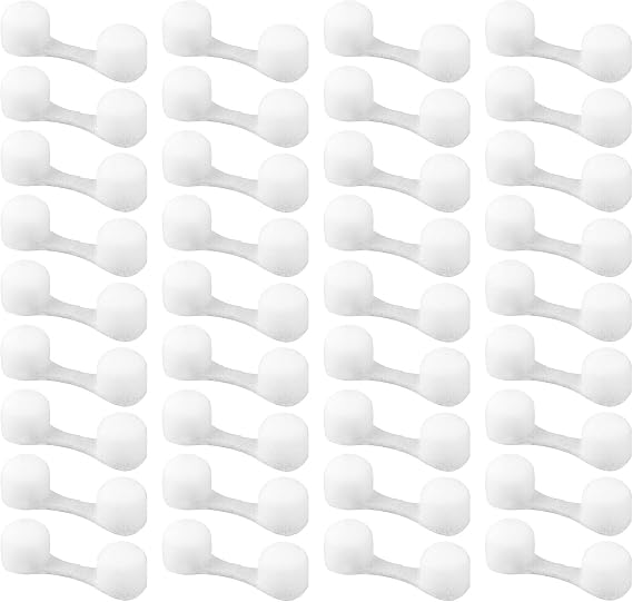 50Pcs Nose Plug Filter, Disposable Nose Dust Filters, Nose Plug for Allergies and Dust, Softness Sponge Nostril Filters for Women Men Sunless Spray Tanning Outdoor Dust Construction Areas(White)