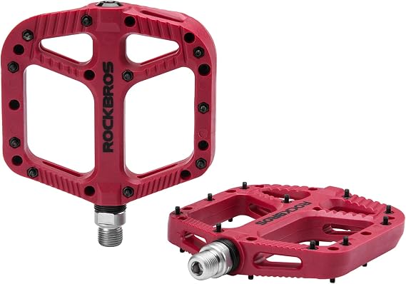 ROCKBROS Nylon Composite MTB Bike Pedals Wide Platform 9/16"