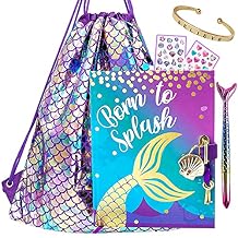 Life is a Doodle Diary with Lock and Key - Mermaid Gratitude Journal for Empowering Hearts & Minds - Self Expression Daily Journal Notebook with Lock - Cute Notebook for Girls Keeps Secrets Safe