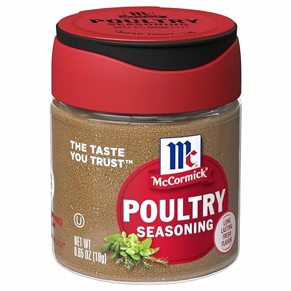 McCormick POULTRY SEASONING .65oz (4 Pack)
