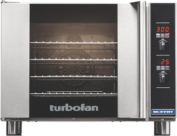 Moffat Turbofan E31D4 Full Size Countertop Electric Convection Oven, Single Deck, Digital Control, 208v/50/60/1ph