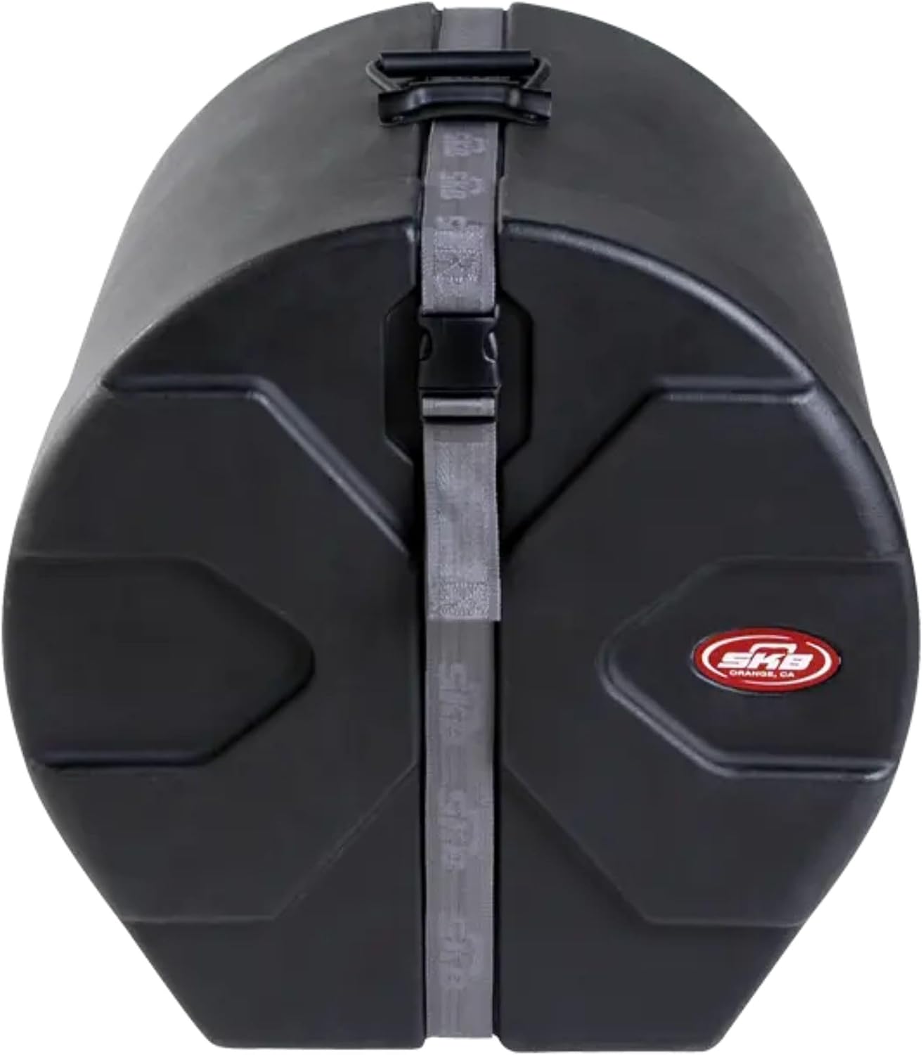 SKB 16 x 16 Floor Tom Case with Padded Interior, D-Shaped Drum Design, and Molded in Feet for Upright Positioning and Stability, Black