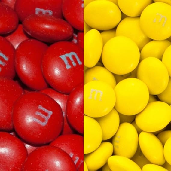 1.5lb Red & Yellow Milk Chocolate Candy - Football Party Supplies Tailgate