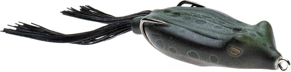 SNAG Proof Phat Frog | Ultra-Realistic Hollow Body Frog | Weedless Design for Heavy Cover | Black Moss, 3-Inch, 5/8 oz