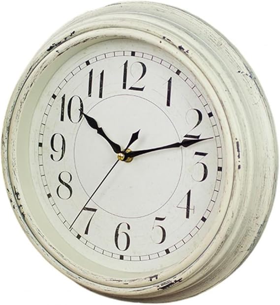 Wall Clock 12-inch Round Clock 12 Inch Wall Clock for Home Decoration Silent Non-ticking Kitchen Clock for Room Bedroom(A)