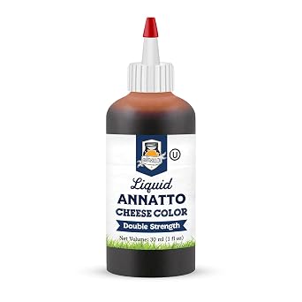 Liquid Annatto Cheese Coloring, Double Strength - 30 ml