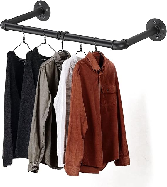 Clothing Rack - 36" Industrial Pipe Clothing Garment Rack