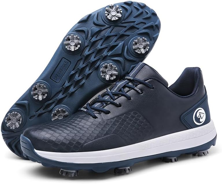 Waterproof Men Golf Shoes Professional Male Golf Sports Sneakers Spike Men Golf Wears 8 Spikes Turf Walking Sneakers