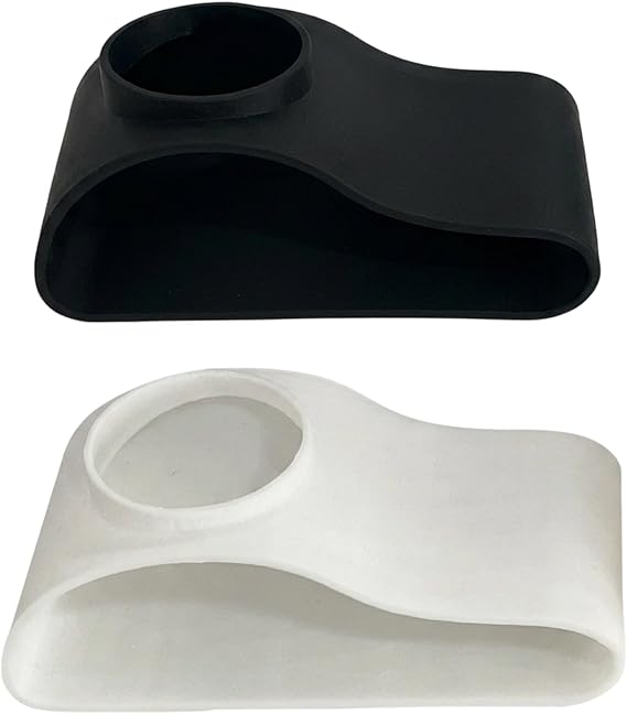 2 PCS Aquarium Cave, Fish Tank Cave Decorations with Single Hole Design, Provides Hiding Shelters for Shy Fish and Breeding Activities, Set of Caves in White and Black Colors