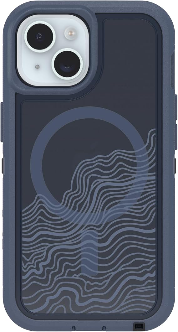 OtterBox iPhone 17e/16e/15/14/13 Defender Pro Series XT Clear Case - Blue | Tough, Rugged & Durable iPhone Case, Snaps on MagSafe, Multi-Layer, Impact Absorbing iPhone Case