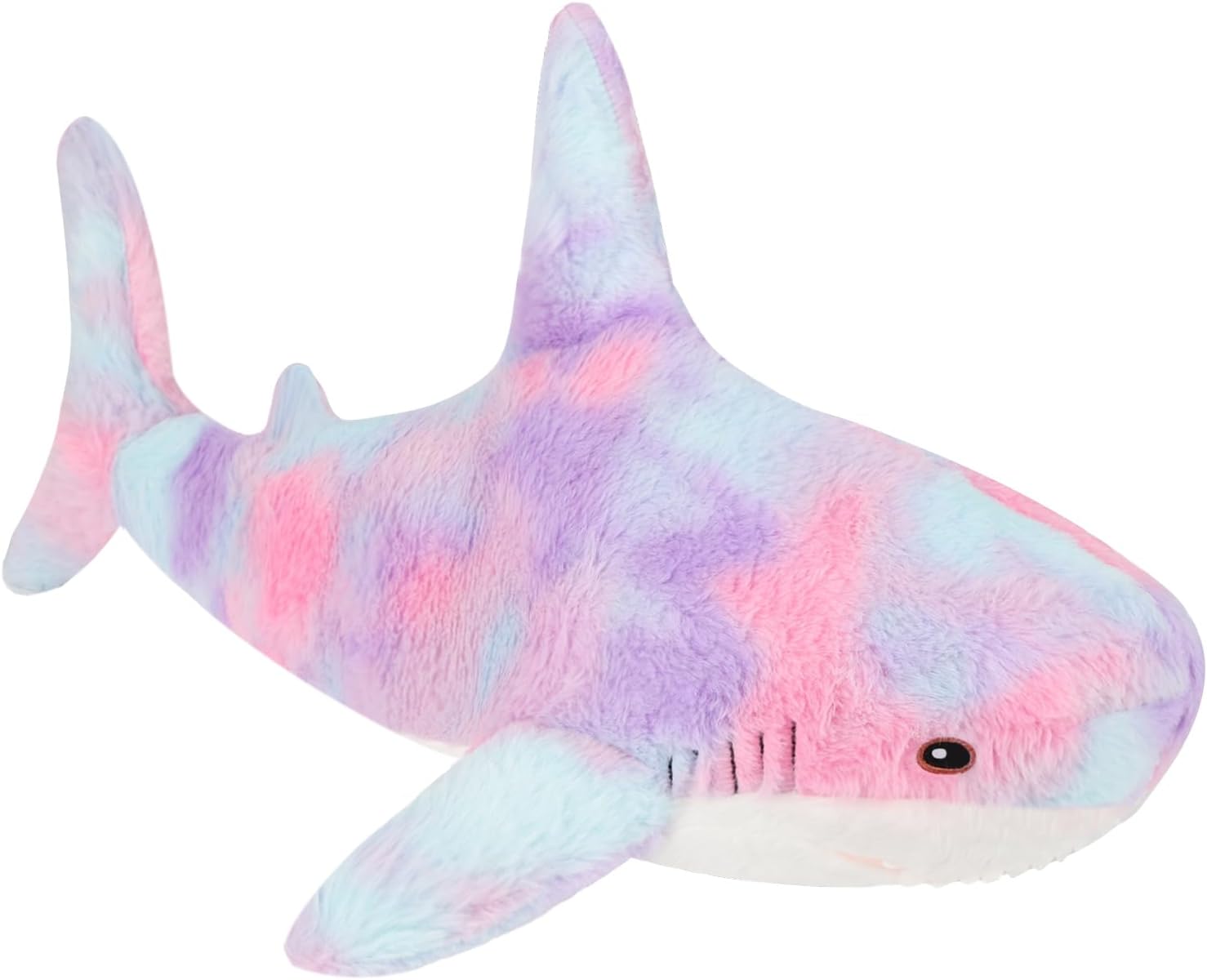 MUPI Shark Stuffed Animal Plush 11 Cute Shark Toy Plush Pillows Soft Cotton Sharks Plushies Ocean Sea Animal Doll Gifts for Boys Girls Kids Adults Rainbow
