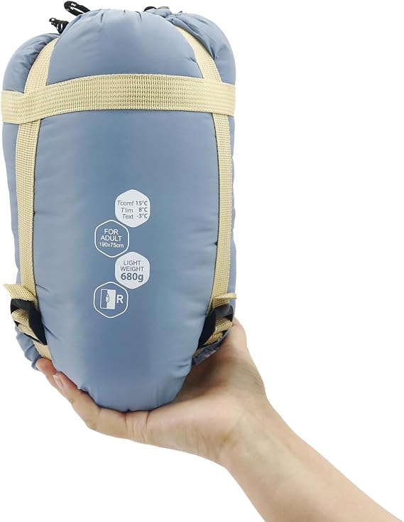 NewDoar Ultralight 1.5lbs Sleeping Bag 50-70F for Warm Weather