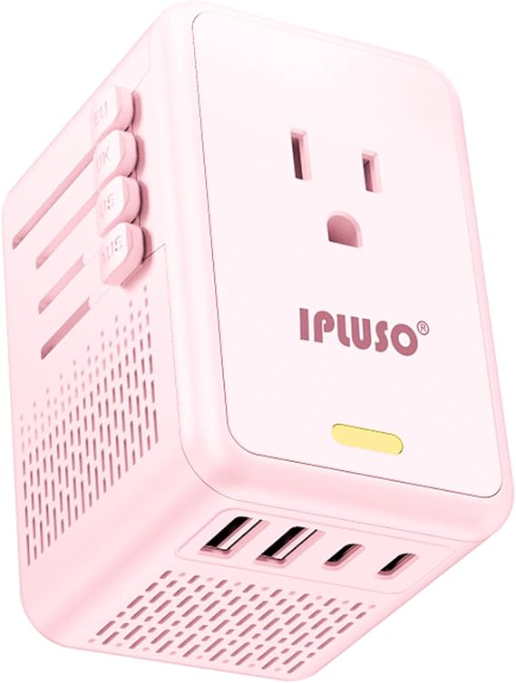 800W Power Converter Adapter Combo (Pink)