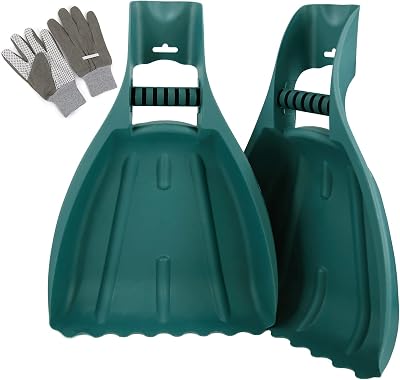Large Leaf Scoops, Garden Leaf Grabber, Yard Leaf Claw, Hand Held Rakes for Garden Leaf & Lawn Grass Removal