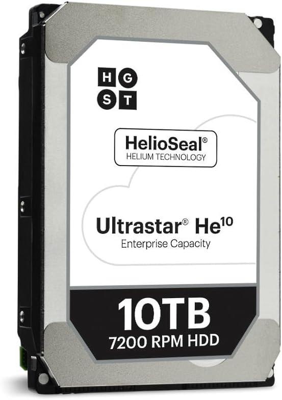HGST Ultrastar DC HC510 (He10) 10TB 7200 RPM SATA 6Gb/s 256MB Cache 3.5-Inch | Power Disable | Enterprise Hard Drive - HUH721010ALE600 (0F27452)