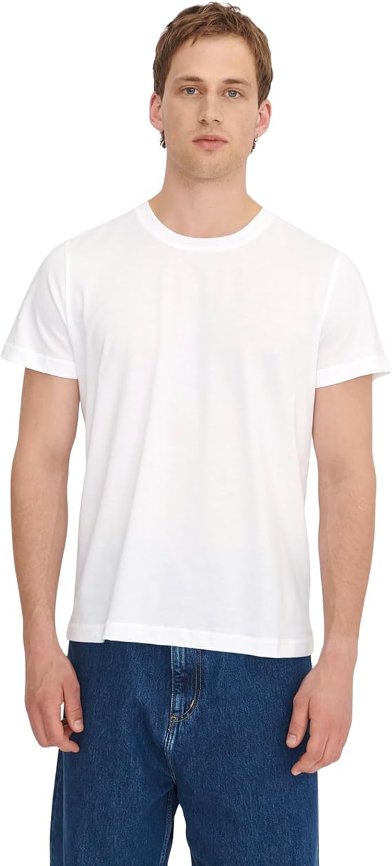 Organic Basics Men's True Regular Fit Cotton Short-Sleeve Tee