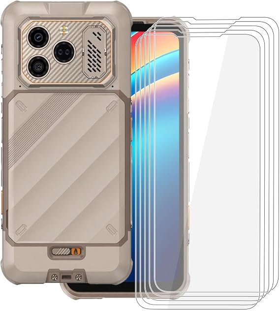 for Ulefone RugOne Xever 8 (6.00") Screen Protector Tempered Glass, [5 Pack] High Clear [9H Hardness] [Bubble Free] [Easy Install] Matte Protective Film for.