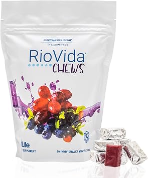 4Life - RioVida Chews - Immune Support Supplement with Berry Nutrient Blend, Vitamin C, Colostrum Peptides, Supports Immune Health - 30 Chews