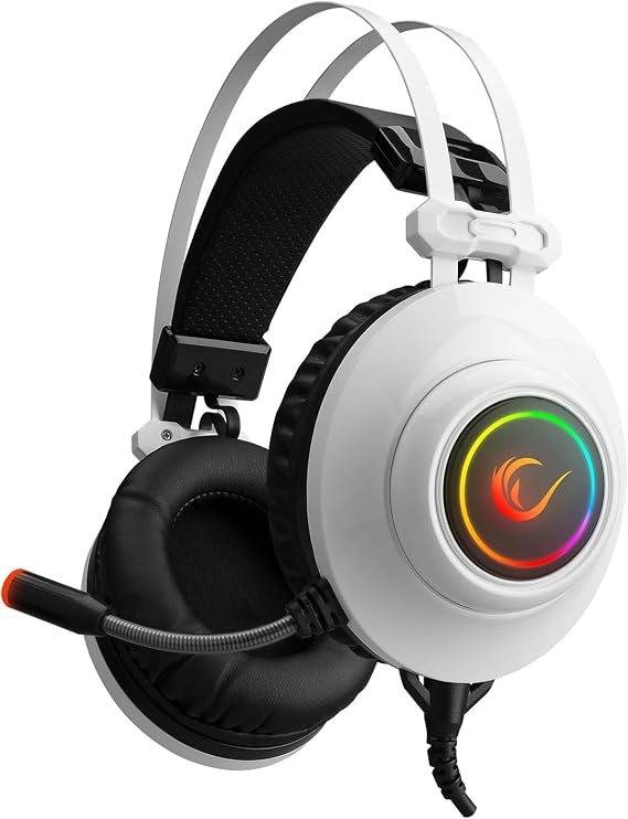 Rampage RM-K1 PULSAR Beyaz Usb 7.1 Surround+Titreşim RGB Işık Efektli Gaming Oyuncu Mikrofonlu Kulaklık